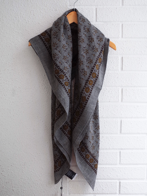 soeur　FOULARD　レディース　バンダナ柄ウールスカーフ