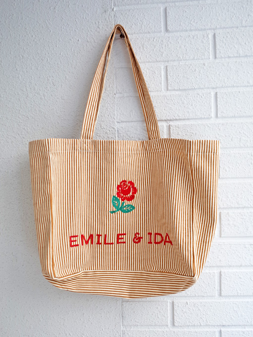 emile et ida キャンバストートバッグ